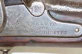 CIVIL WAR Antique MASSACHUSETTS CONTRACT NORRIS-CLEMENT M1861 Rifle-MUSKET
With Rack Number and Bayonet - 8 of 23