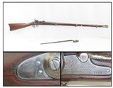 CIVIL WAR Antique MASSACHUSETTS CONTRACT NORRIS-CLEMENT M1861 Rifle-MUSKET
With Rack Number and Bayonet - 1 of 23