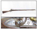 Antique 1839 Dated U.S. HARPERS FERRY Model 1816 Type III FLINTLOCK Musket Long-Lived United States Infantry Musket - 1 of 20