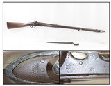 Antique U.S. SPRINGFIELD ARMORY M1816 Percussion “CONE” Conversion MusketConverted Flintlock to Percussion with BAYONET - 1 of 24
