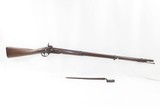Antique U.S. SPRINGFIELD ARMORY M1816 Percussion “CONE” Conversion MusketConverted Flintlock to Percussion with BAYONET - 2 of 24