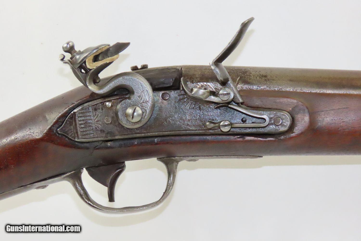 Antique STATE MILITIA US Model 1816 Flintlock Musket with Asa Waters ...