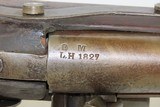 Antique STATE MILITIA US Model 1816 Flintlock Musket with Asa Waters Lock
EARLY AMERICAN Militia Musket - 10 of 20