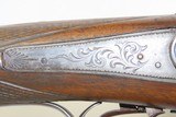 Antique ENGRAVED Side x Side PERCUSSION Rifle & Shotgun Combination CAPE GUN Great for Hunting Dangerous Game or Multiple Species - 14 of 20