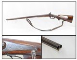 1800s ENGRAVED Antique German Percussion Back Action SxS 16 Gauge Shotgun
Mid-1800s Double Barrel Fowling Gun