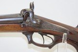 1800s ENGRAVED Antique German Percussion Back Action SxS 16 Gauge Shotgun
Mid-1800s Double Barrel Fowling Gun - 4 of 17