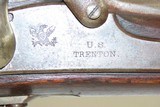 CIVIL WAR Antique U.S. TRENTON, NEW JERSEY Contract Model 1861 Rifle-Musket TRENTON LOCOMOTIVE & MACHINE Co. Rifle w/ BAYONET - 14 of 24