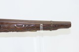 LARGE 1821 Dated Antique SPANISH MIQUELET .74 Caliber FLINTLOCK Belt Pistol
Miquelet Flintlock with DEEP RELIEF CARVED STOCK - 5 of 20