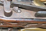 LARGE 1821 Dated Antique SPANISH MIQUELET .74 Caliber FLINTLOCK Belt Pistol
Miquelet Flintlock with DEEP RELIEF CARVED STOCK - 6 of 20