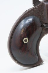 Scarce REMINGTON TYPE I 2nd Variant .41 Cal. Rimfire DOUBLE DERINGER Pistol ENGRAVED Transitional Over/Under Hideout Pistol - 16 of 18