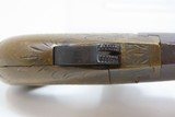 ENGRAVED Antique MOORE’S PATENT FIREARMS Co. Number 1 .41 Caliber DERINGERRARE, Fine & Beautifully Engraved CIVIL WAR Era Pistol - 6 of 14