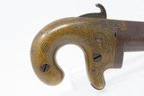 ENGRAVED Antique MOORE’S PATENT FIREARMS Co. Number 1 .41 Caliber DERINGERRARE, Fine & Beautifully Engraved CIVIL WAR Era Pistol - 13 of 14