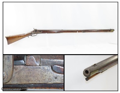 VA Long Rifle with 1809 Richmond VIRGINIA MANUFACTORY Lock CONFEDERATE .50
.50 Caliber, Octagonal Barrel, Double Set Triggers