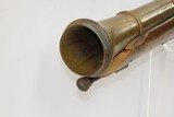 BELGIAN Antique 1840s Short BRASS BARRELED BLUNDERBUSS Coach Pirate NavalDevastating Close Range Weapon! - 18 of 19