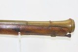 BELGIAN Antique 1840s Short BRASS BARRELED BLUNDERBUSS Coach Pirate NavalDevastating Close Range Weapon! - 5 of 19