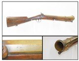 BELGIAN Antique 1840s Short BRASS BARRELED BLUNDERBUSS Coach Pirate NavalDevastating Close Range Weapon! - 1 of 19