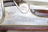 Antique CIVIL WAR Springfield US Model 1863 Percussion Type I RIFLE MUSKET
Made at the SPRINGFIELD ARMORY Circa 1864 - 7 of 20
