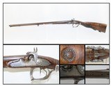 ENGRAVED Antique NICOLAS BOUTET Percussion Conversion DOUBLE BARREL Shotgun French GOLD INLAID Side by Side Fowling Piece!