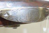 ENGRAVED Antique NICOLAS BOUTET Percussion Conversion DOUBLE BARREL Shotgun French GOLD INLAID Side by Side Fowling Piece! - 14 of 25