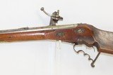 Antique GERMANIC WHEELLOCK Rifle THIRTY YEARS WAR .54 Caliber Stag Antler Handsome Rifle w Stag Accents, Sliding Patchbox & Set Triggers! - 14 of 17