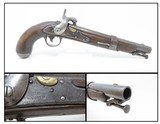 1828 Antique SIMEON NORTH U.S. Model 1826 NAVY Percussion CONVERSION Pistol Early American United States Navy Sidearm! - 1 of 19