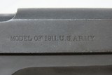 c1918 mfr. US PROPERTY COLT Model 1911 .45 ACP Pistol WWI The Great War C&R
WORLD WAR I era Model 1911 Government Model - 15 of 19