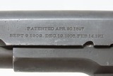 c1918 mfr. US PROPERTY COLT Model 1911 .45 ACP Pistol WWI The Great War C&R
WORLD WAR I era Model 1911 Government Model - 6 of 19