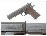 c1918 mfr. US PROPERTY COLT Model 1911 .45 ACP Pistol WWI The Great War C&R
WORLD WAR I era Model 1911 Government Model - 1 of 19