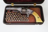 GUTTA PERCHA CASED Antique SMITH & WESSON No. 1 .22 Rimfire REVOLVER VERY RARE MOLDED FACTORY BOX! - 3 of 24