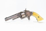 GUTTA PERCHA CASED Antique SMITH & WESSON No. 1 .22 Rimfire REVOLVER VERY RARE MOLDED FACTORY BOX! - 7 of 24