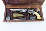 ’66 ENGRAVED Antique COLT 1862 POCKET POLICE Percussion Revolver 36 Caliber
Scarce Pocket Model Made in 1866! - 3 of 23