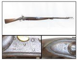 Antique US SPRINGFIELD ARMORY Model 1816 Percussion CONE Conversion MusketConverted Flintlock to Percussion with LEATHER SLING - 1 of 23