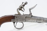BARBAR Marked Antique BOXLOCK British FLINTLOCK .50 Cal. POCKET/MUFF Pistol Early 1800s Self Defense Belt Pistol! - 18 of 19