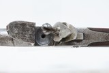 BARBAR Marked Antique BOXLOCK British FLINTLOCK .50 Cal. POCKET/MUFF Pistol Early 1800s Self Defense Belt Pistol! - 8 of 19