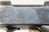 WORLD WAR I Era HARRINGTON & RICHARDSON “Self-Loading” .32 ACP C&R Pistol
John Moses Browning Patented Semi-Automatic Pistol! - 8 of 20