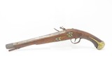Engraved EUROPEAN Antique .60 Caliber Flintlock CAVALRY PIRATE HORSE Pistol
Circa Late 1700s to Early 1800s - 14 of 17