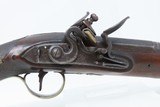 ENGLISH Antique “GILL” FLINTLOCK Officer’s Belt Pistol .65 Caliber British
Fine London Proofed Fighting Pistol - 4 of 19