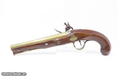 ROYAL LANCASTER VOLUNTEERS Antique SPENCER FLINTLOCK Officer’s Pistol .56Handsome London Proofed Fighting Pistol with Inscription! - Image 16 of 19