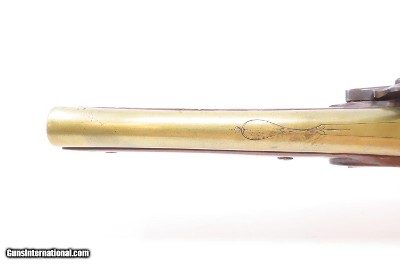 ROYAL LANCASTER VOLUNTEERS Antique SPENCER FLINTLOCK Officer’s Pistol .56Handsome London Proofed Fighting Pistol with Inscription! - Image 11 of 19