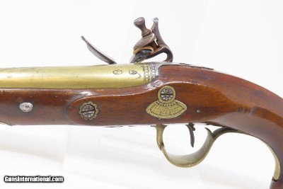 ROYAL LANCASTER VOLUNTEERS Antique SPENCER FLINTLOCK Officer’s Pistol .56Handsome London Proofed Fighting Pistol with Inscription! - Image 18 of 19
