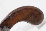 PUIFOCAT Antique BOXLOCK French FLINTLOCK .38 Caliber POCKET/MUFF PistolLate 1700s to Early 1800s Self Defense Pistol! - 3 of 17