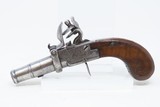 PUIFOCAT Antique BOXLOCK French FLINTLOCK .38 Caliber POCKET/MUFF PistolLate 1700s to Early 1800s Self Defense Pistol! - 2 of 17
