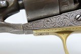 Period Engraved, Ivory CIVIL WAR COLT Model 1860 ARMY .44 Caliber REVOLVER
1864 mfr. Military Issued Sidearm! - 6 of 20