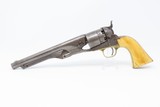 Period Engraved, Ivory CIVIL WAR COLT Model 1860 ARMY .44 Caliber REVOLVER
1864 mfr. Military Issued Sidearm! - 2 of 20