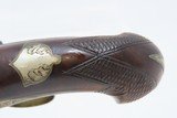 Antique PHILADELPHIA DERINGER Percussion Pistol ENGRAVED Pocket 1850s ENGRAVED Self Defense Pistol with German Silver Accents! - 11 of 17