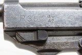 WORLD WAR 2 Walther "ac/42" Code P.38 GERMAN MILITARY Semi-Auto C&R Pistol
9mm Semi-Auto Pistol from the Third Reich with HOLSTER! - 8 of 23