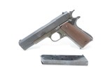 c1944 mfr. U.S. Model 1911A1 REMINGTON-RAND .45 ACP Pistol C&R World War II Very Nice WWII Sidearm! - 2 of 20