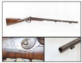 Germanic Antique Large Smoothbore Musket by GEBRUDER LINDENSCHMIT of Mainz.72 Caliber Single Shot Rifle w Single Set Trigger - 1 of 18