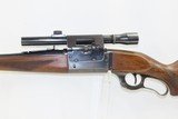 ENGRAVED Model 1899EG SAVAGE ARMS C&R .300 Savage TAKEDOWN Sporting RifleELK SCENE ENGRAVED Lever Action Rifle with SCOPE - 4 of 22