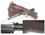 UNIT MARKED 1917 mfr. WWI DWM Model 1914 “ARTILLERY” LUGER Pistol Great War 19th Landwehr Infanterie Regiment Kompagnie 3 Waffe 7 - 1 of 25